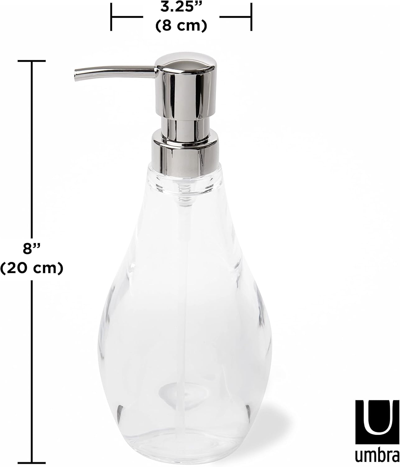 Umbra Droplet Clear Lotion Dispenser