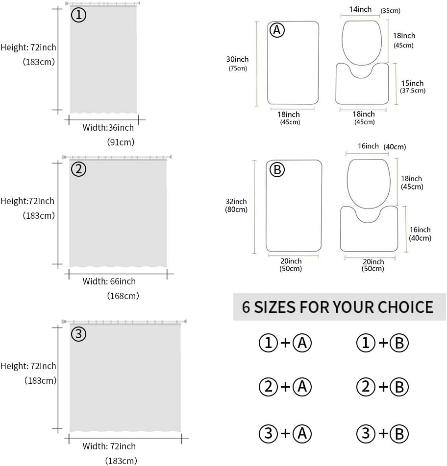 ZOE GARDEN Ivory Yellow Floral Shower Curtain Set