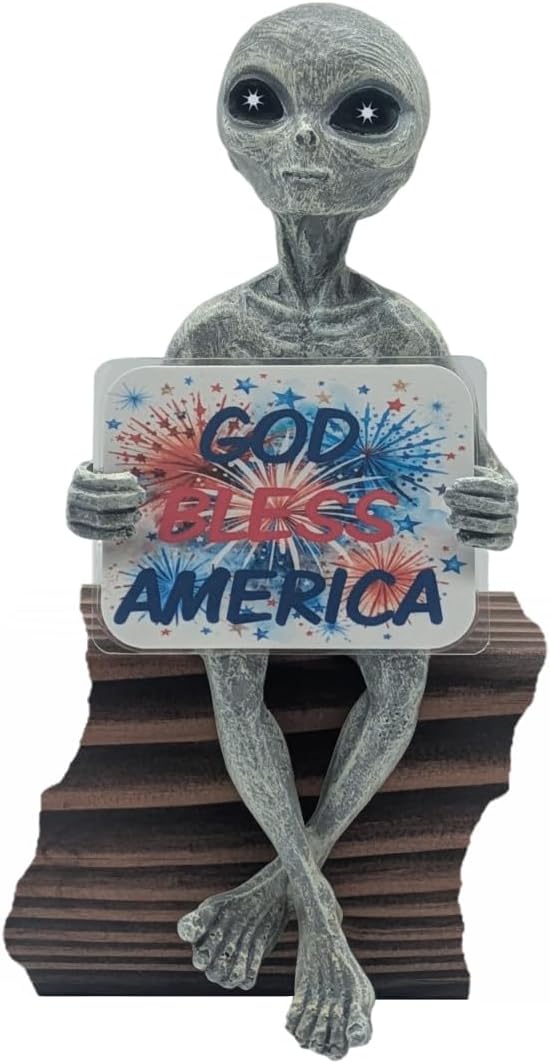 John Bernard Company 10 Alien Invasion Statues Gray