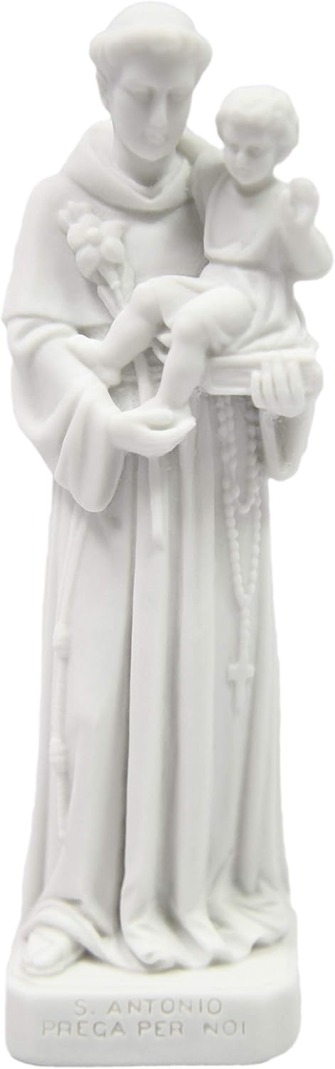 Saint Anthony De Padua 6 White Statue Vittoria Collection