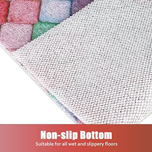 ZOESOE Non-Slip 32x32 Inch Shower Mat with Massage and Drainage