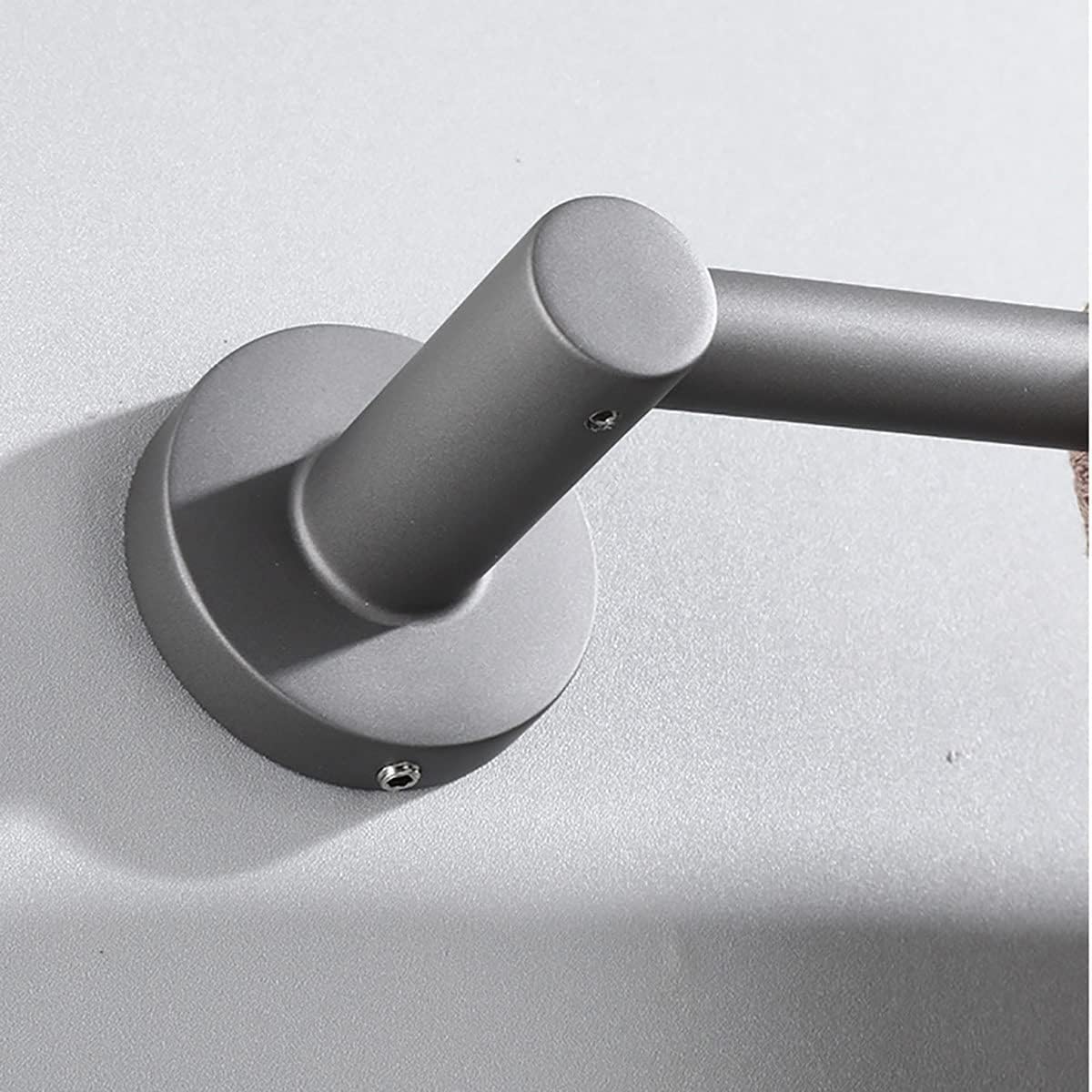 BOCbco 30Cm Grey Towel Rail Wall Mounted