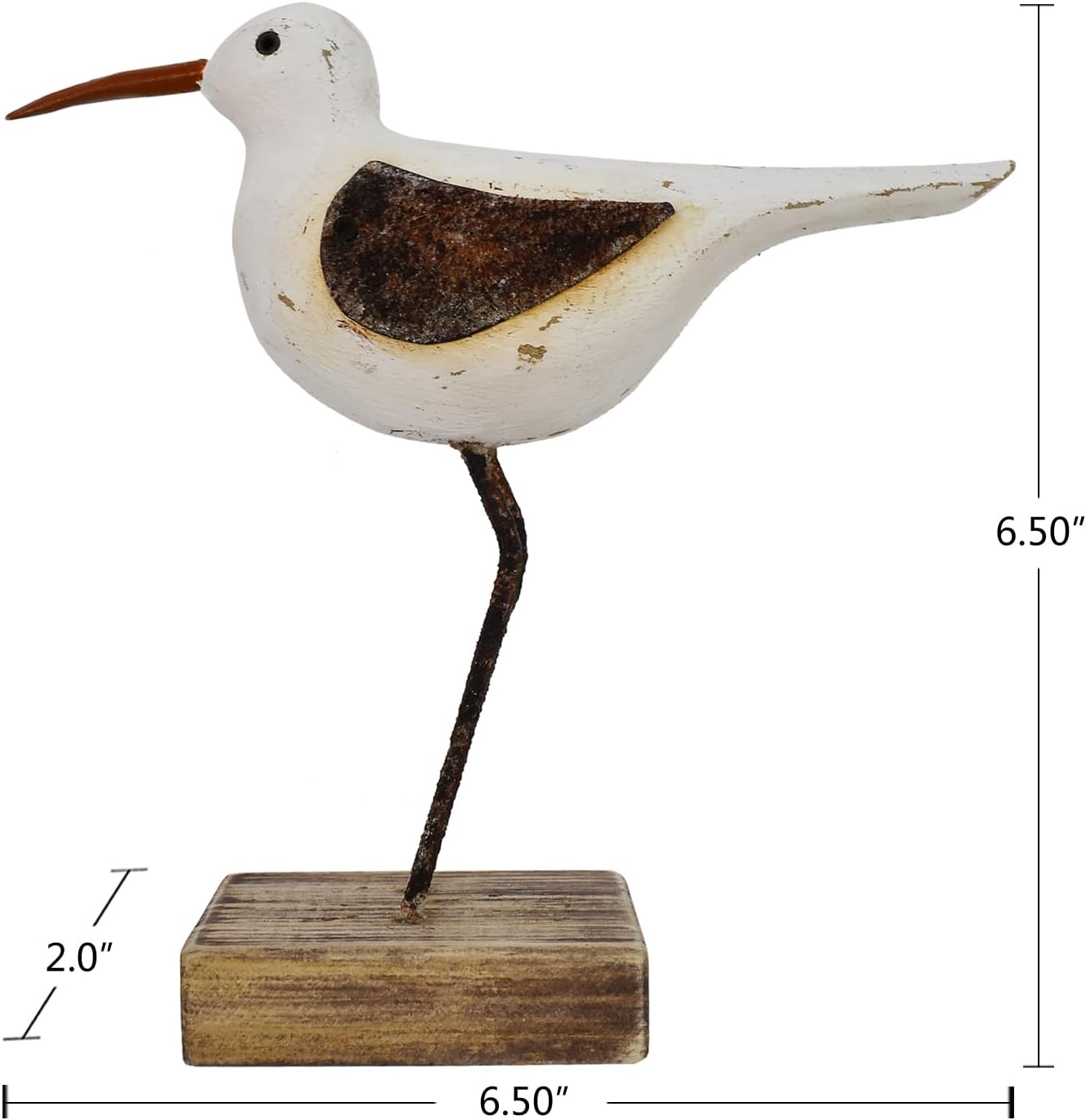 Aecipl Wood Seagull Garden Statue Nautical Decor
