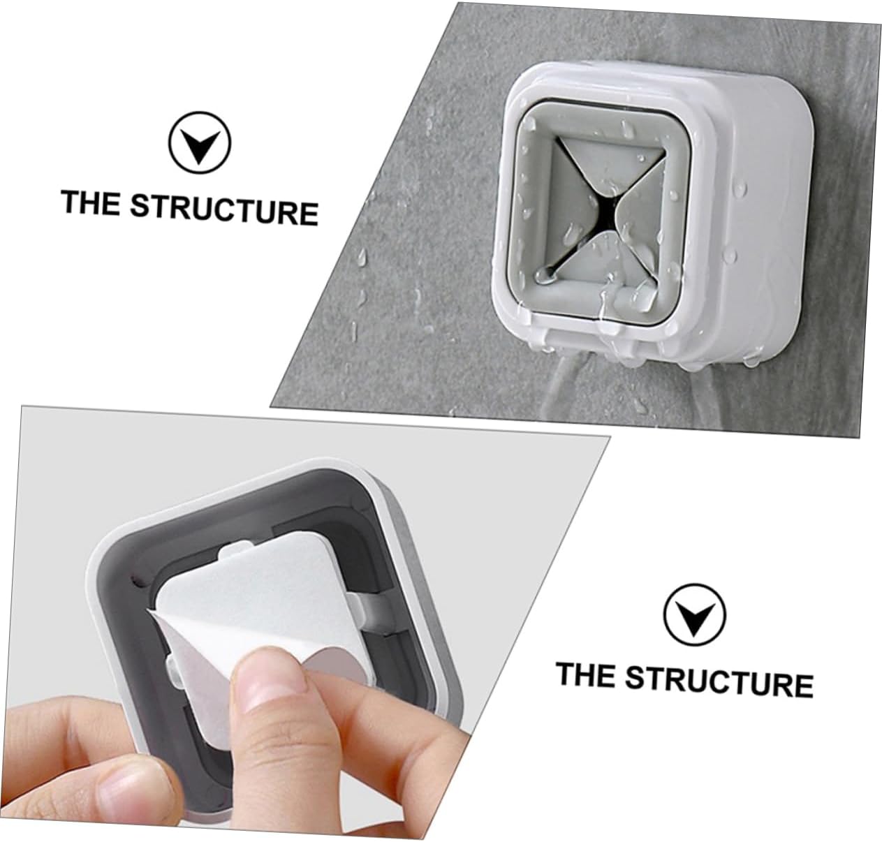 GLEAVI 4Pcs Wall Mounted Towel Racks No Drill Design
