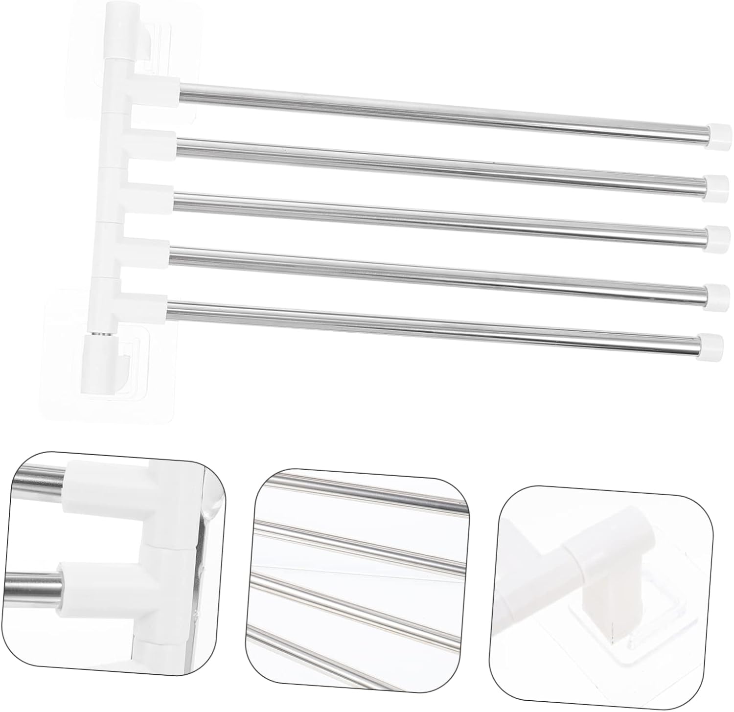 NUOBESTY Wall Mounted Rotatory Towel Rack