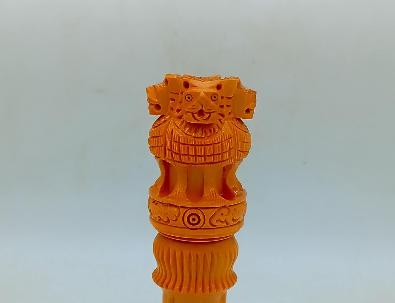 Wooden Ashoka Pillar 8 Inch Desk Table Decoration
