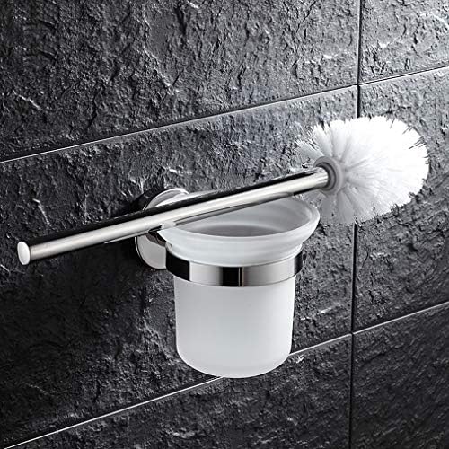 LUDSUY Wall Mounted Glass Toilet Brush Holder 1