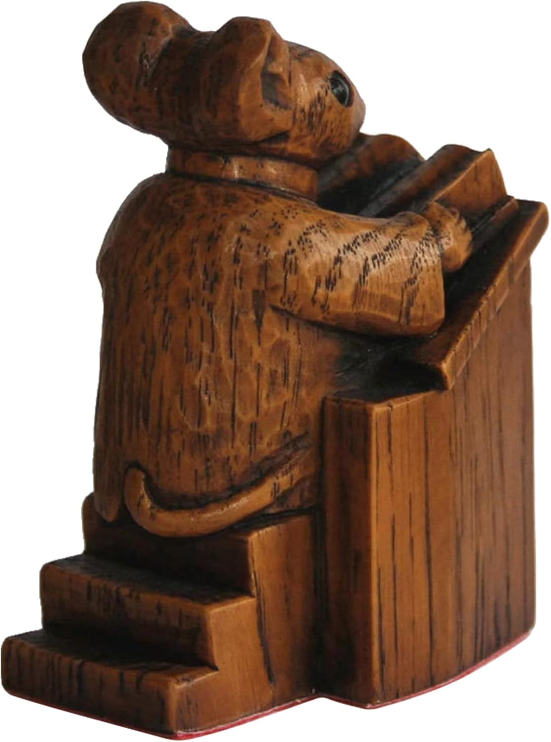 GAIBIJA Yuhoo Church Mouse Statue 10 Inch Wooden Sculpture