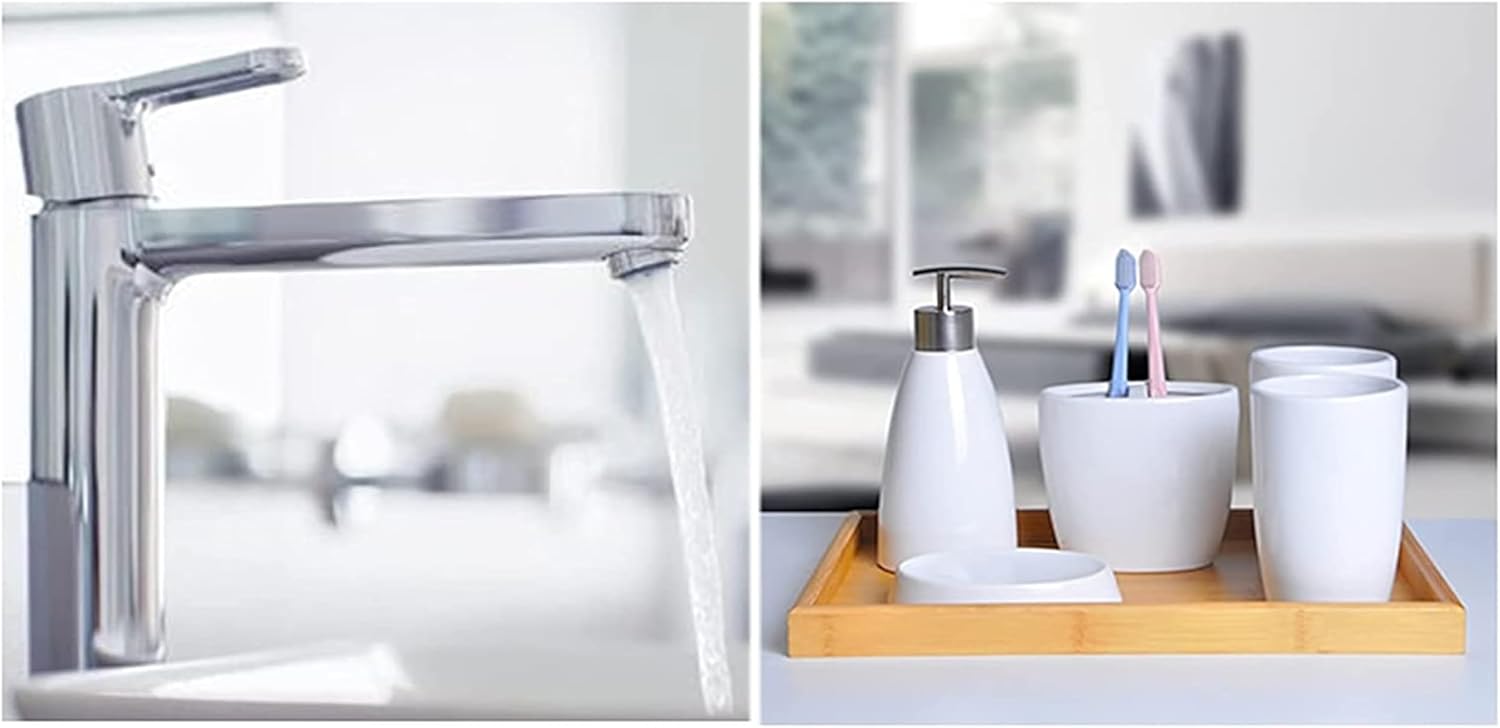 OXOAMP 4-Piece Soap Dispenser Set White 1