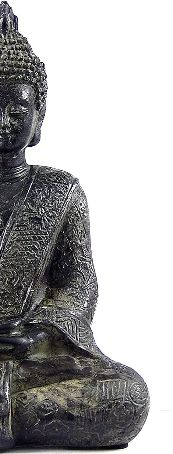 Bellaa Buddha Statue Meditation Dhyana Mudra Sitting Decor Sculpture