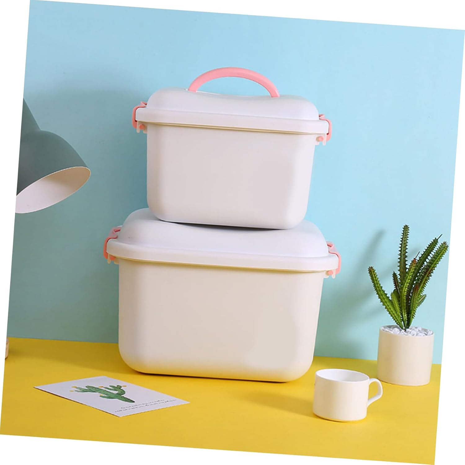 Outanaya 1Pc Medicine Cabinet Storage Box for Medication and Emergency Supplies