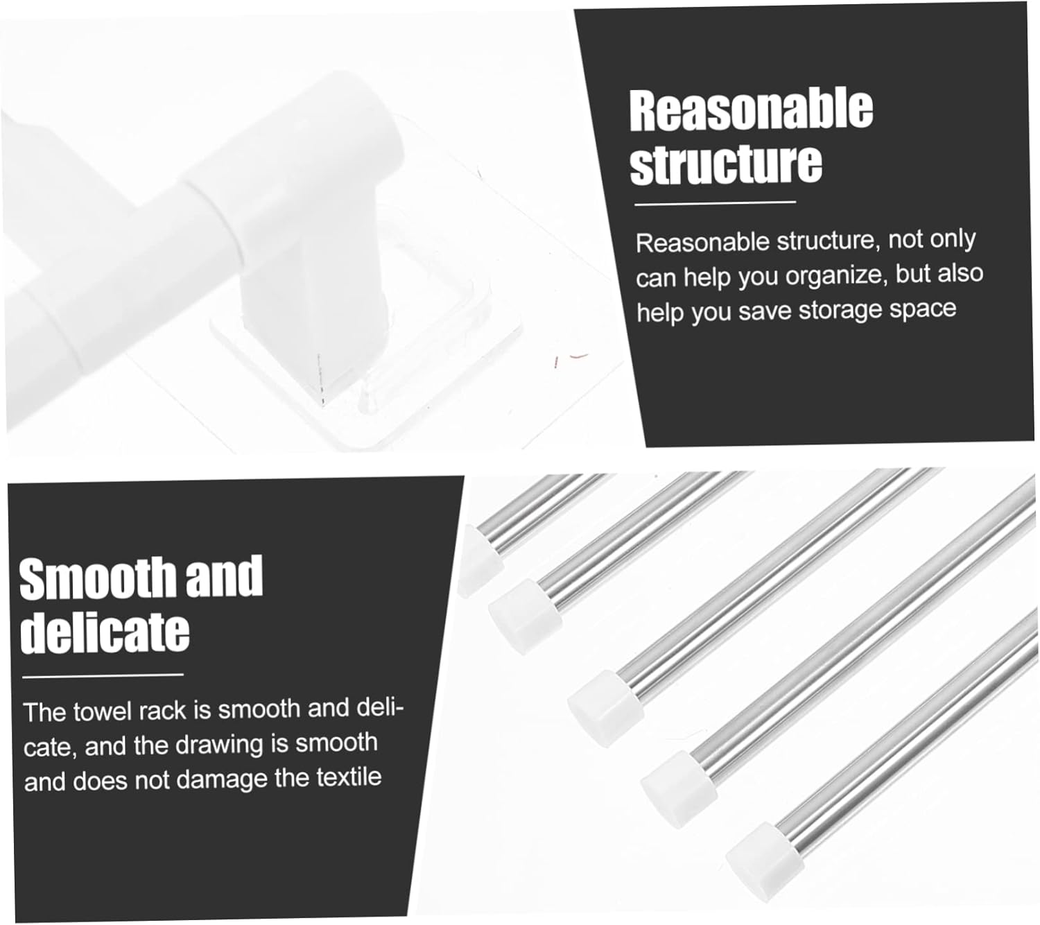 NUOBESTY Wall Mounted Rotatory Towel Rack
