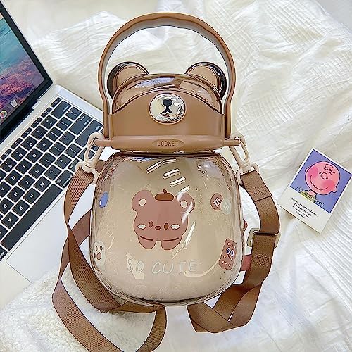 MBETA Bear Water Cup for Girls Summer Portable