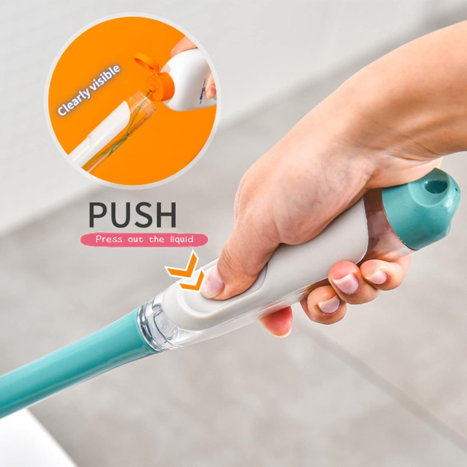 LUOWUYOU Toilet Brush and Plunger Set with Liquid Storage