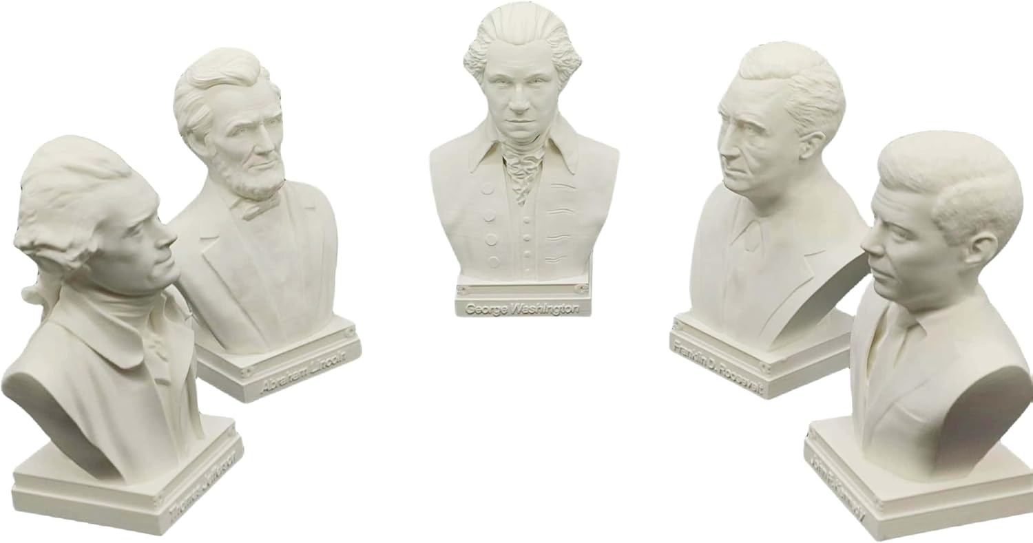 US President Founding Fathers Bust Sculptures Set of 5