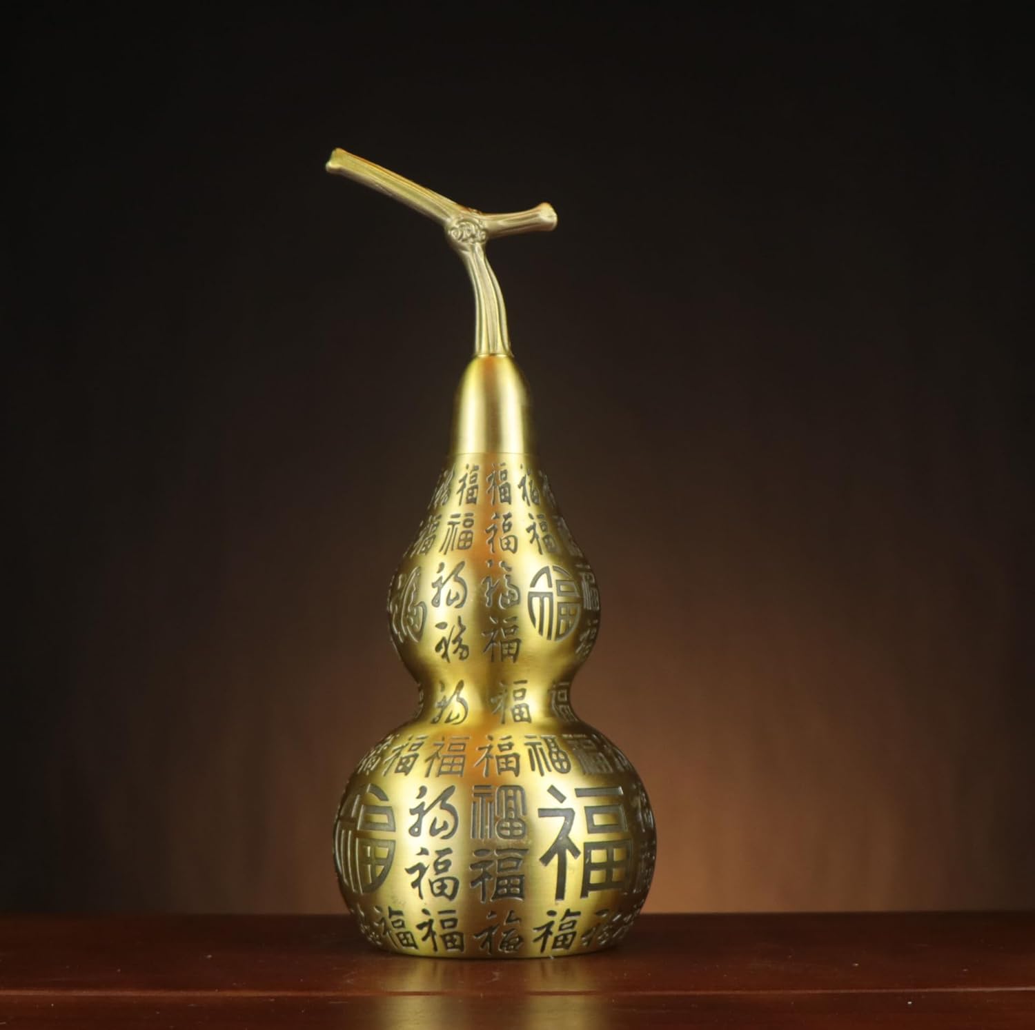 Usoway Yellow Brass Fenghuo Wall Deco Statue 15cm