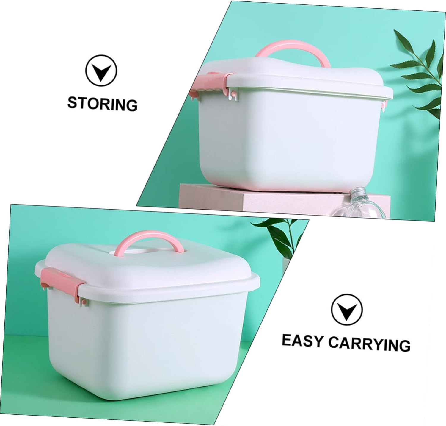 Outanaya 1Pc Medicine Cabinet Storage Box for Medication and Emergency Supplies