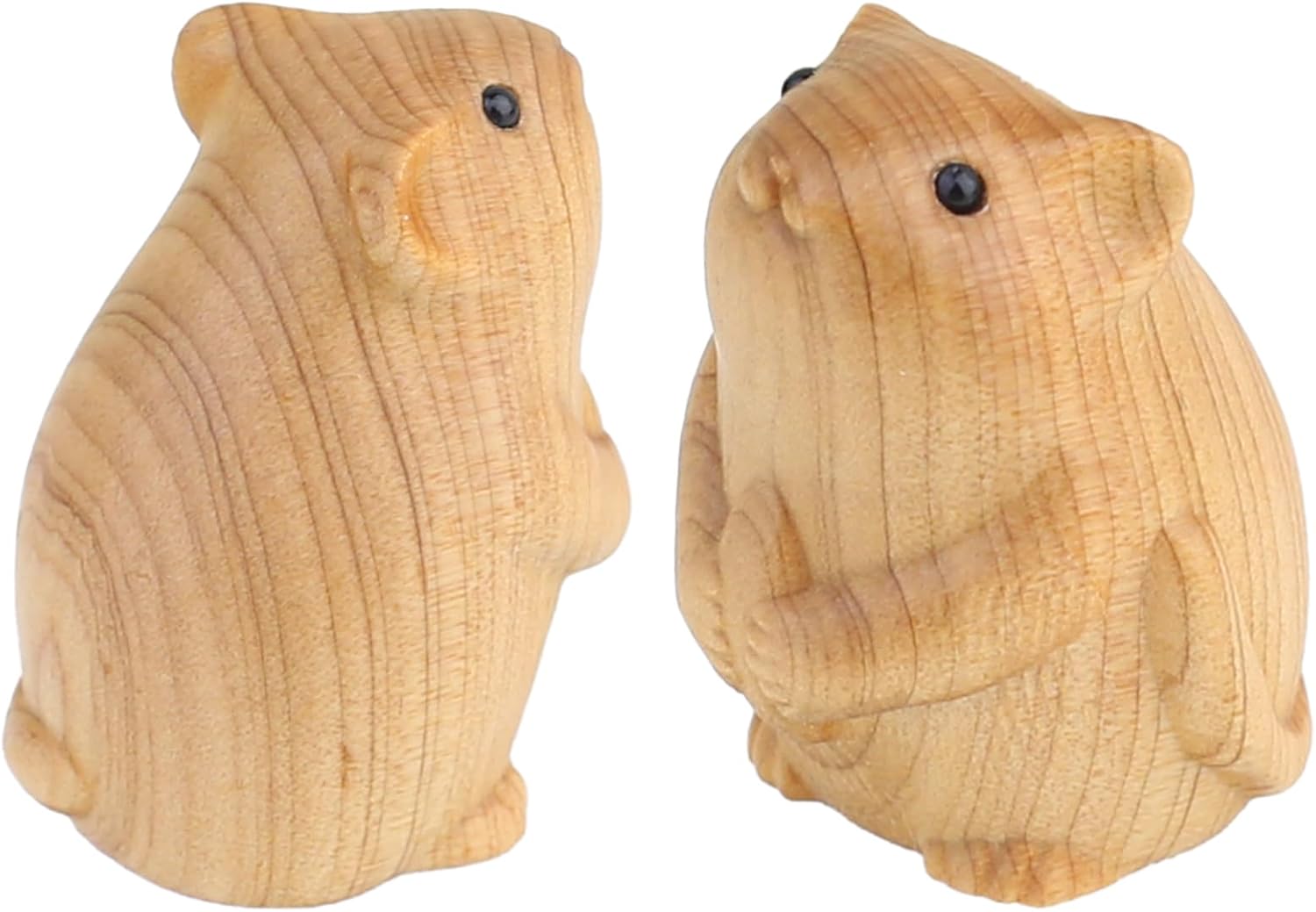 Cute Miniature Wooden Mouse Statue - 12 Zodiac Collection