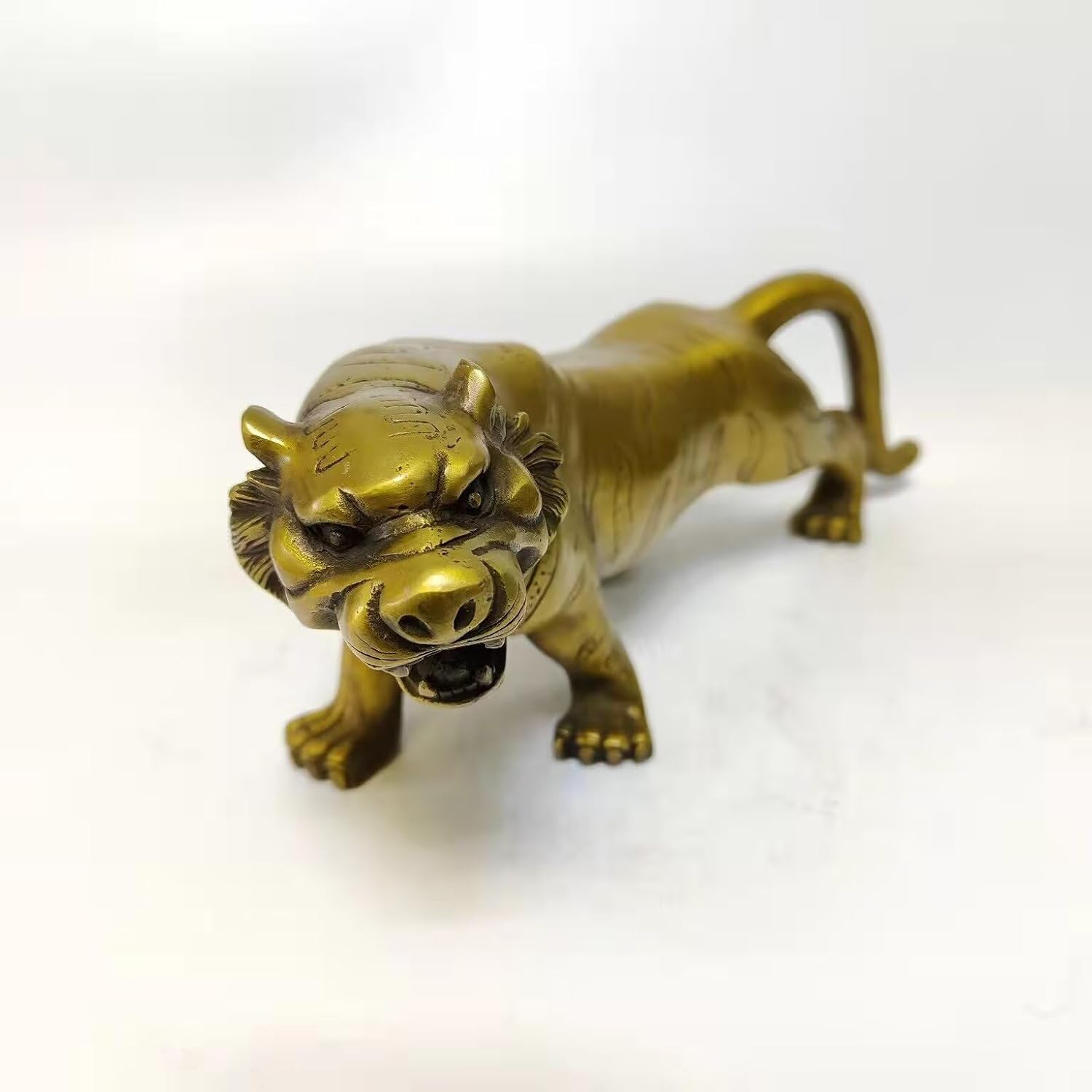 Julrybox Brass Tiger Zodiac Figurine Decor