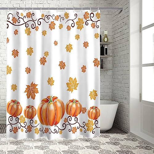 Vandarllin Fall Halloween Thanksgiving Shower Curtain Set