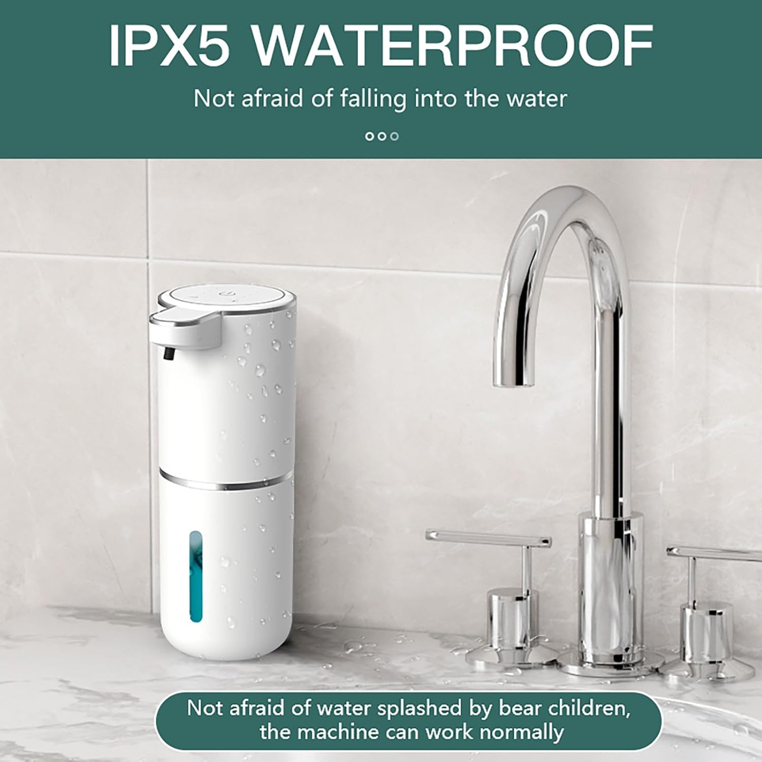 YEWENI USB Rechargeable Touchless Soap Dispenser 1