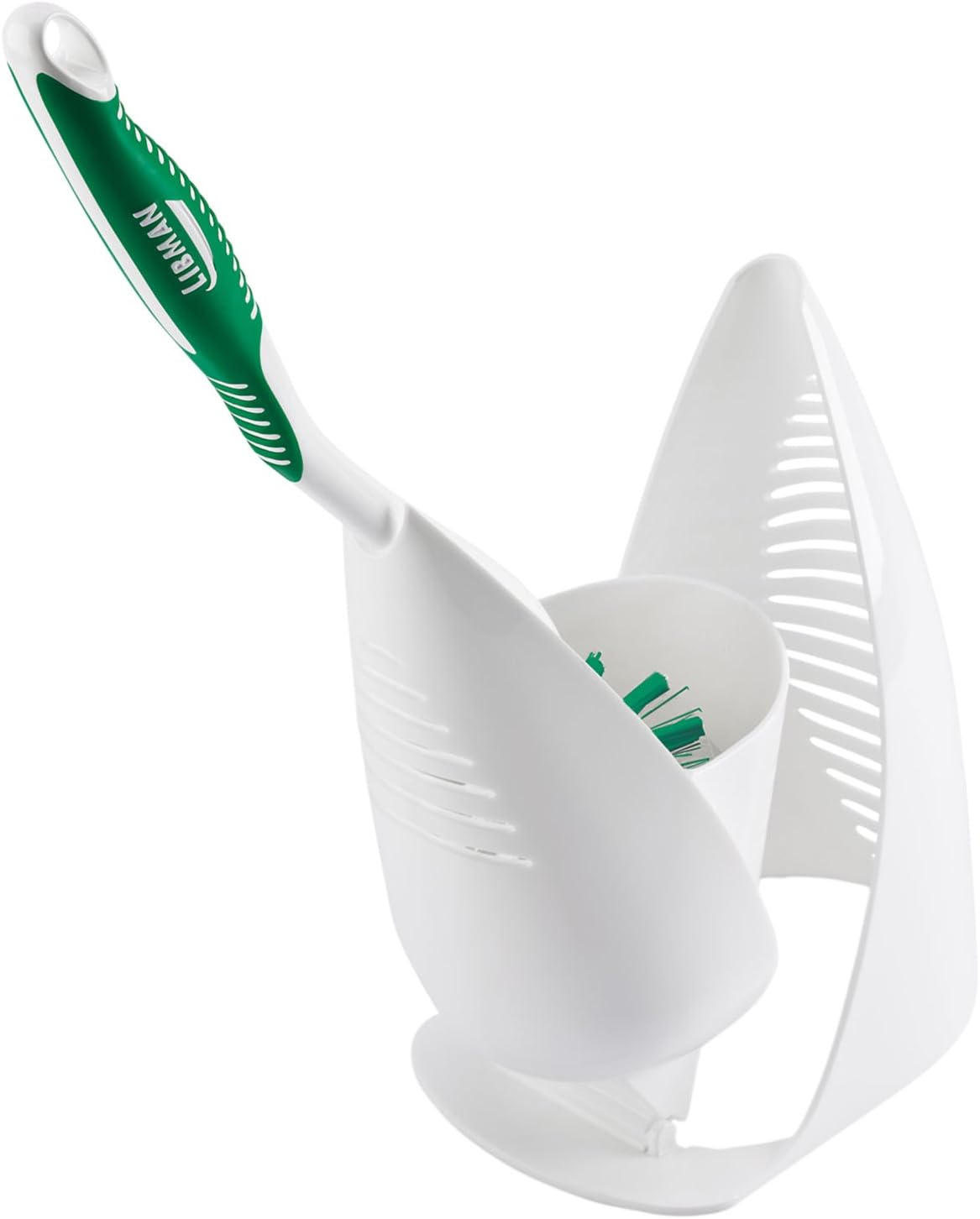 Libman 1022 Premium Angled Toilet Brush with Drying Caddy