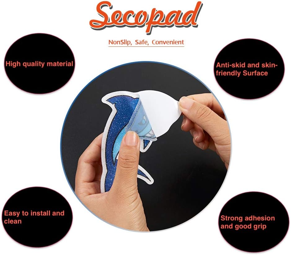 Secopad Non-Slip Shark Bathtub Stickers 20 PCS