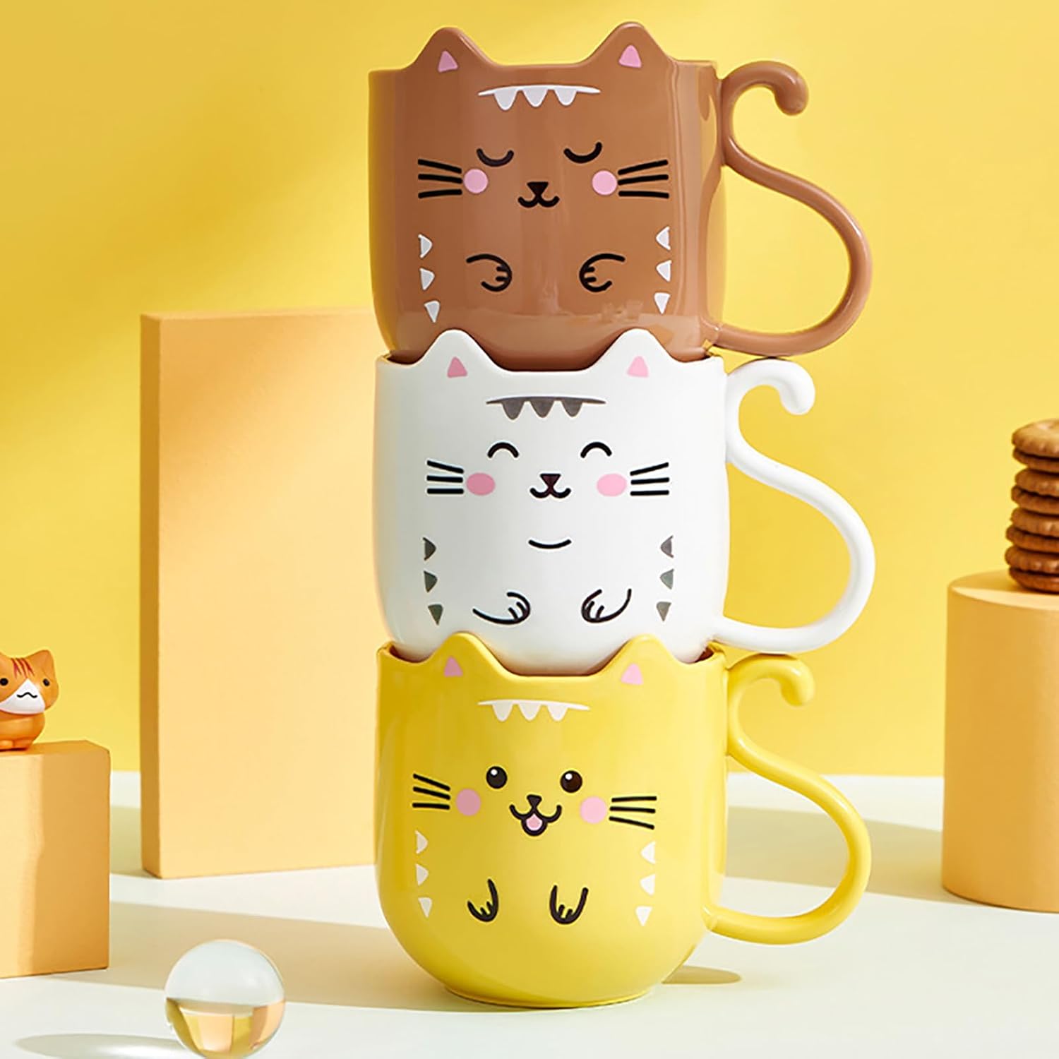 Lovely Kitten Mouthwash Cup for Home Travel