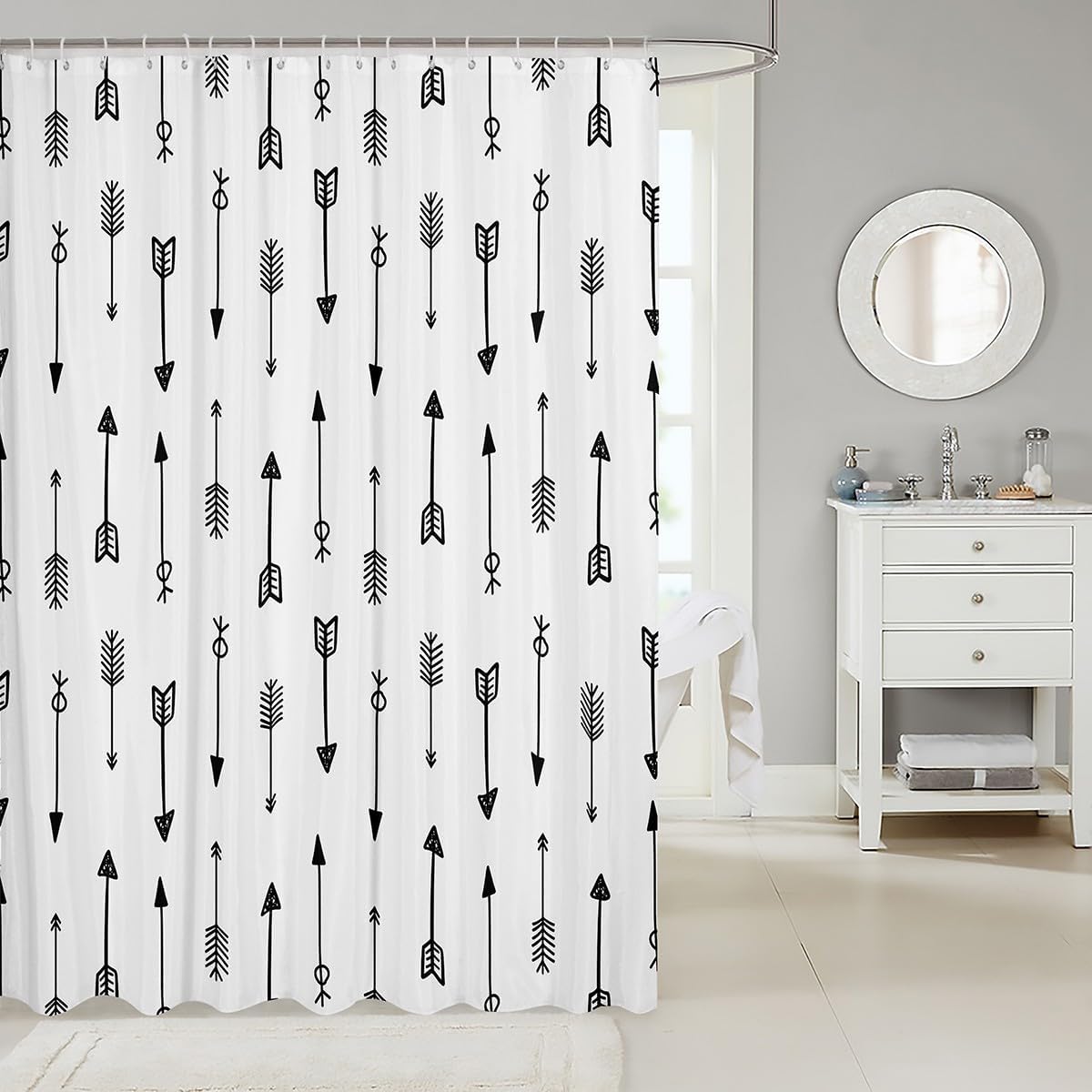 Erosebridal Arrows Shower Curtain 72x72