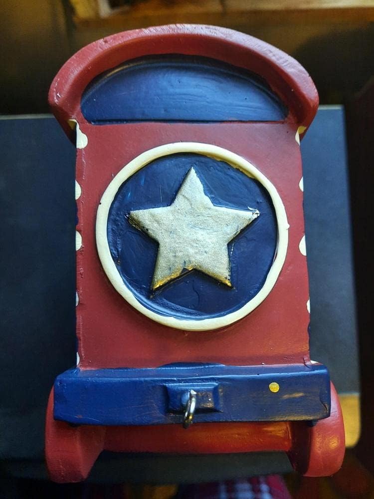 Rustic Americana 1776 Train Figurine 4th of July Decoration