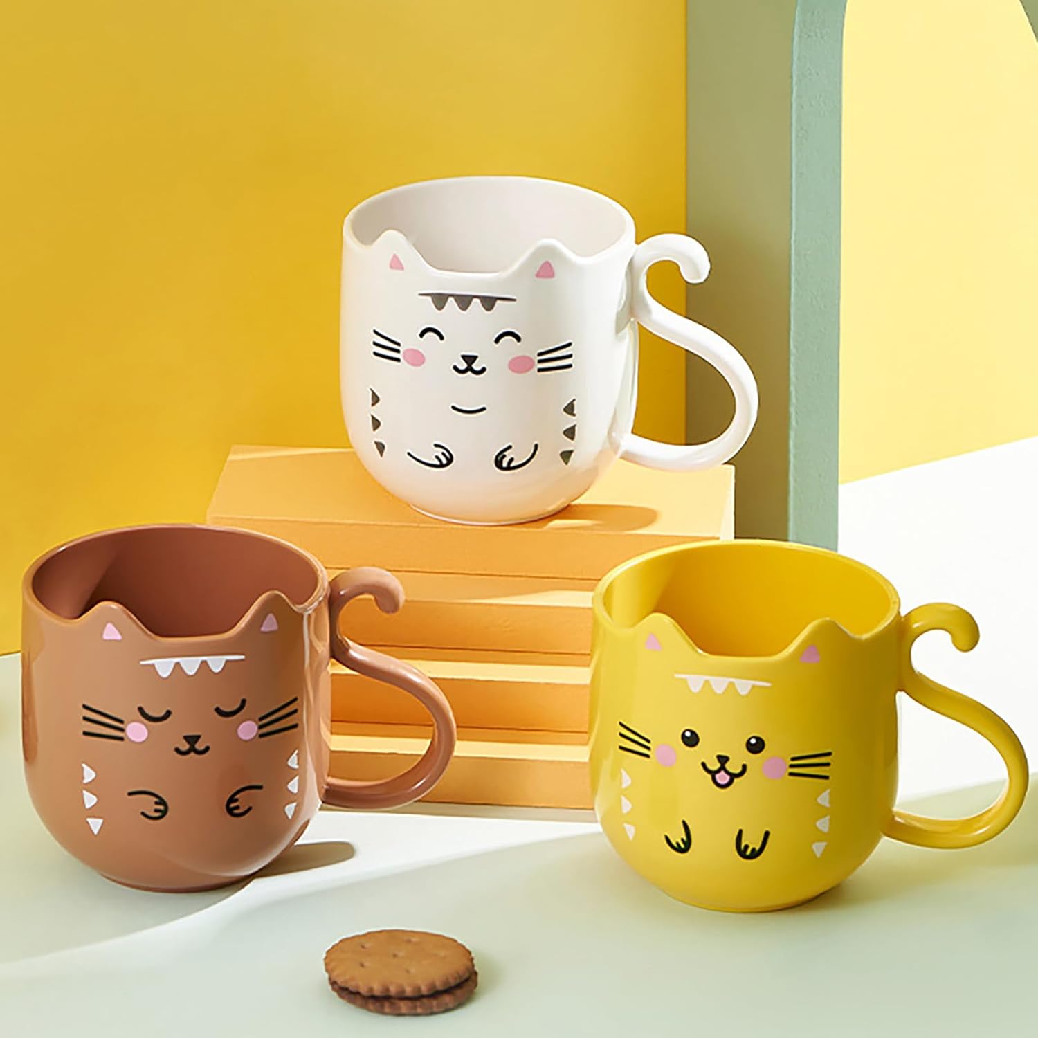 Lovely Kitten Mouthwash Cup for Home Travel