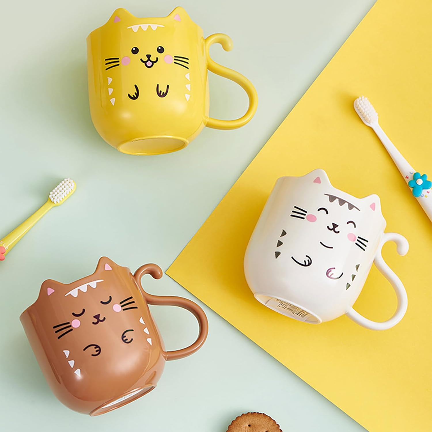 Lovely Kitten Mouthwash Cup for Home Travel