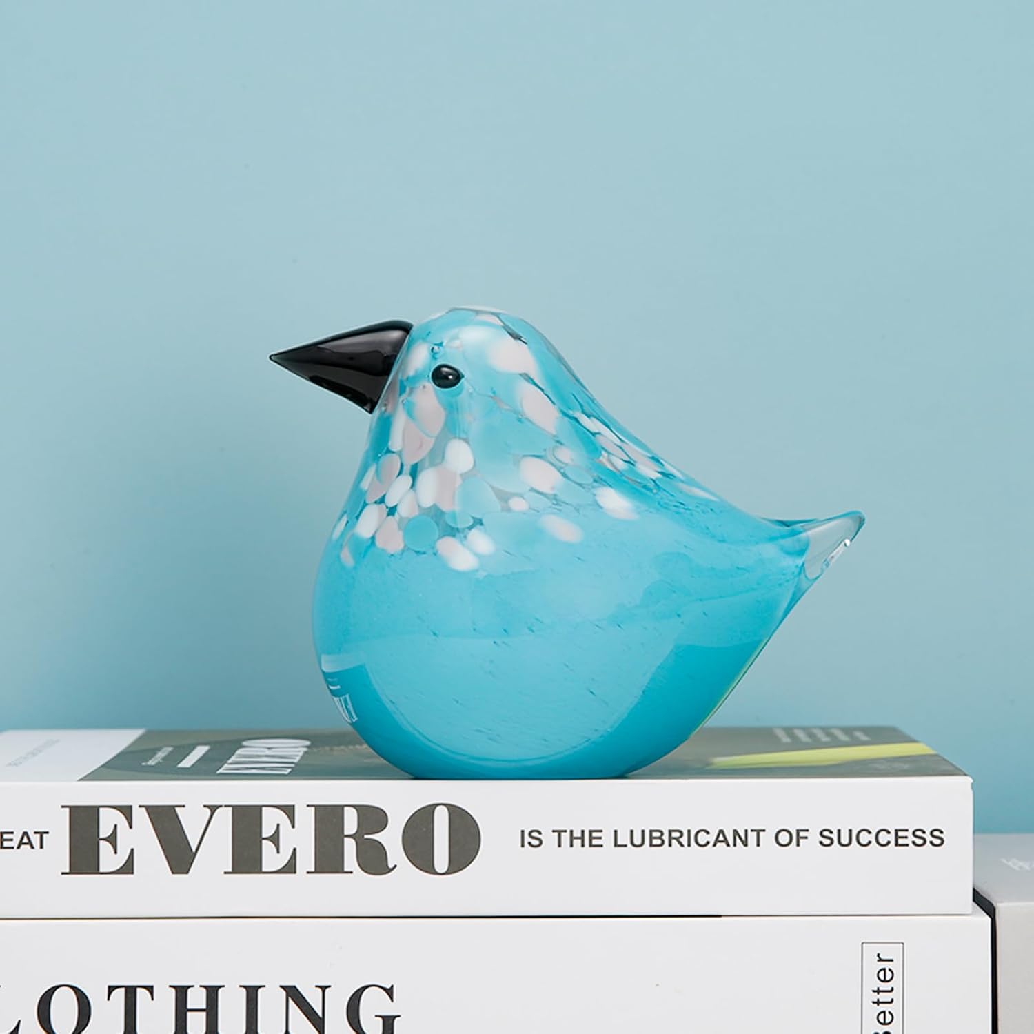 ORRFIDDY Handmade Glass Bird Statue Figurine Decoration