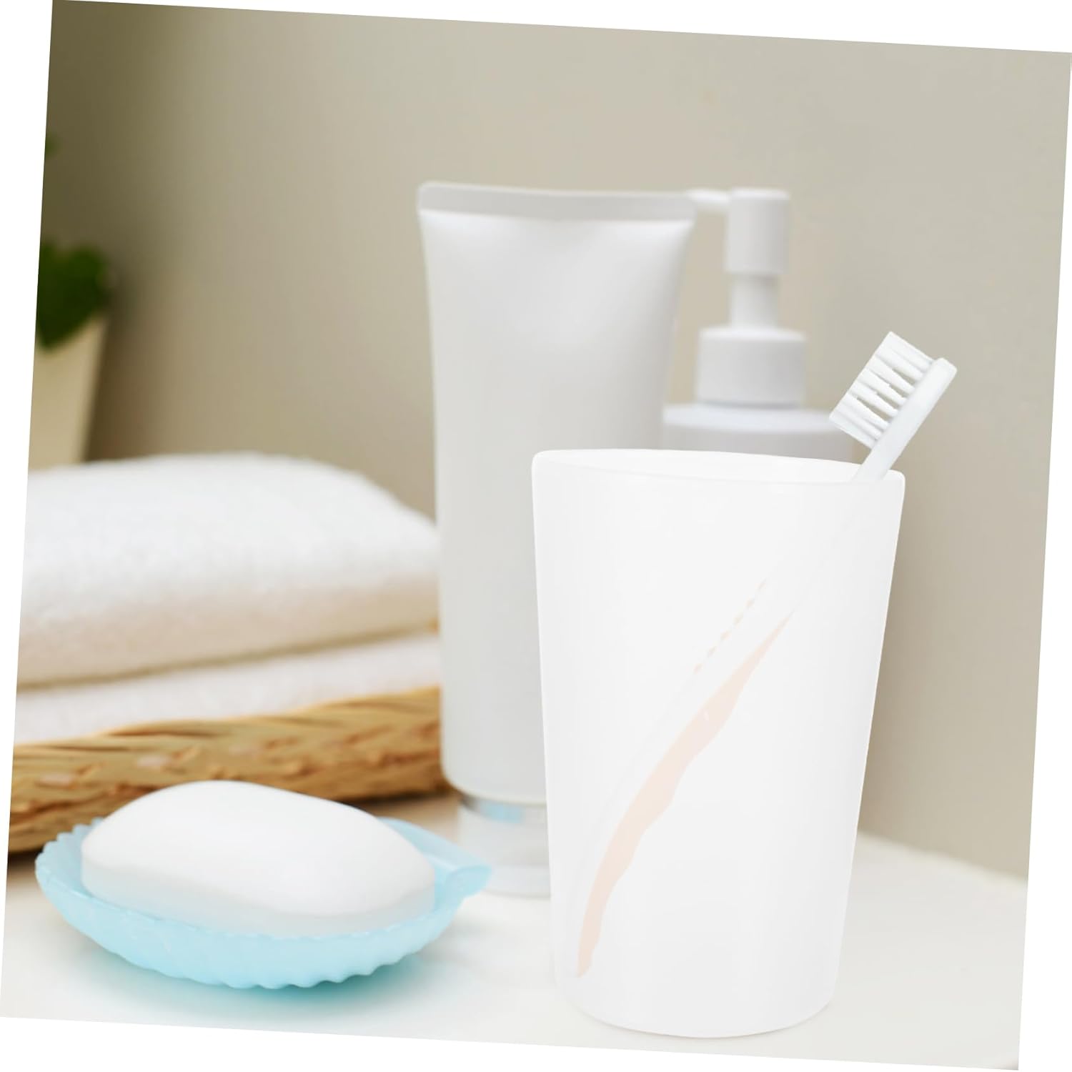 Garneck 10pcs Reusable Toothbrush Cups 1