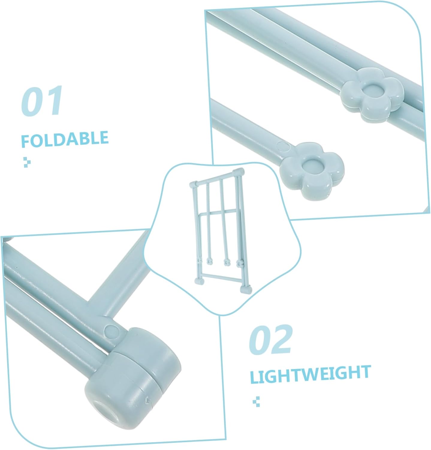 ULTECHNOVO Foldable Towel Rack for Kitchen Bathroom