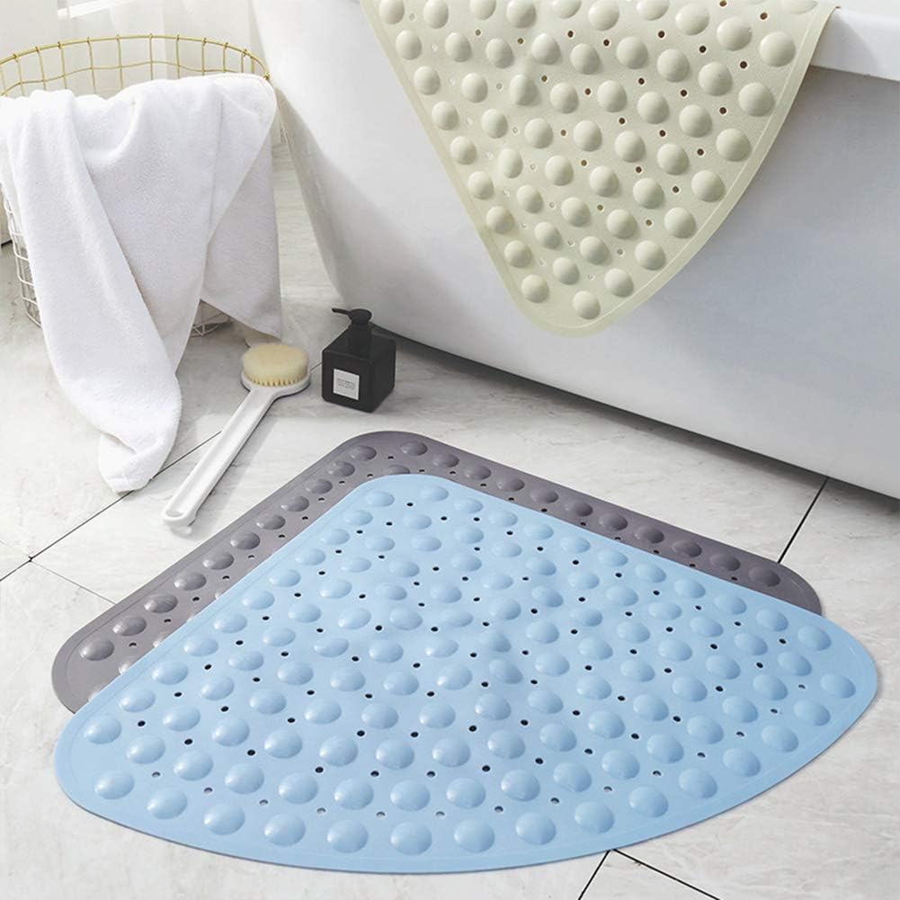 Eanpet Non-Slip Bath Mat - Grey Triangle 28x28 Inch 1