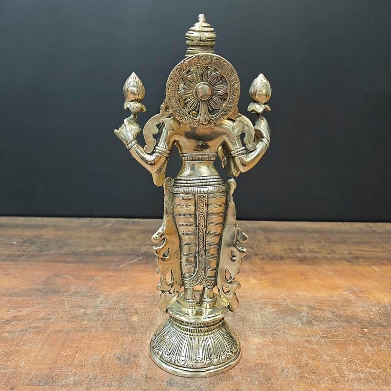 Statuestudio Laxmi Idol 12 Inch Brass Statue