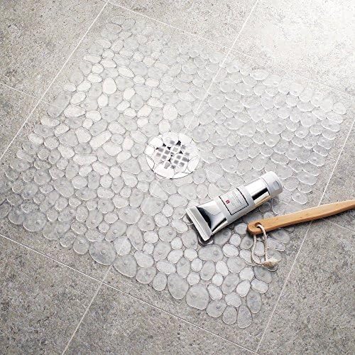 iDesign Pebblz Clear Bathtub Mat 22x22