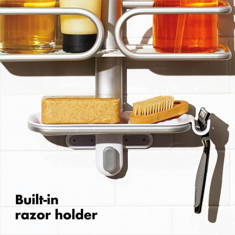 OXO Good Grips 3 Tier Shower Caddy with Razor Holder