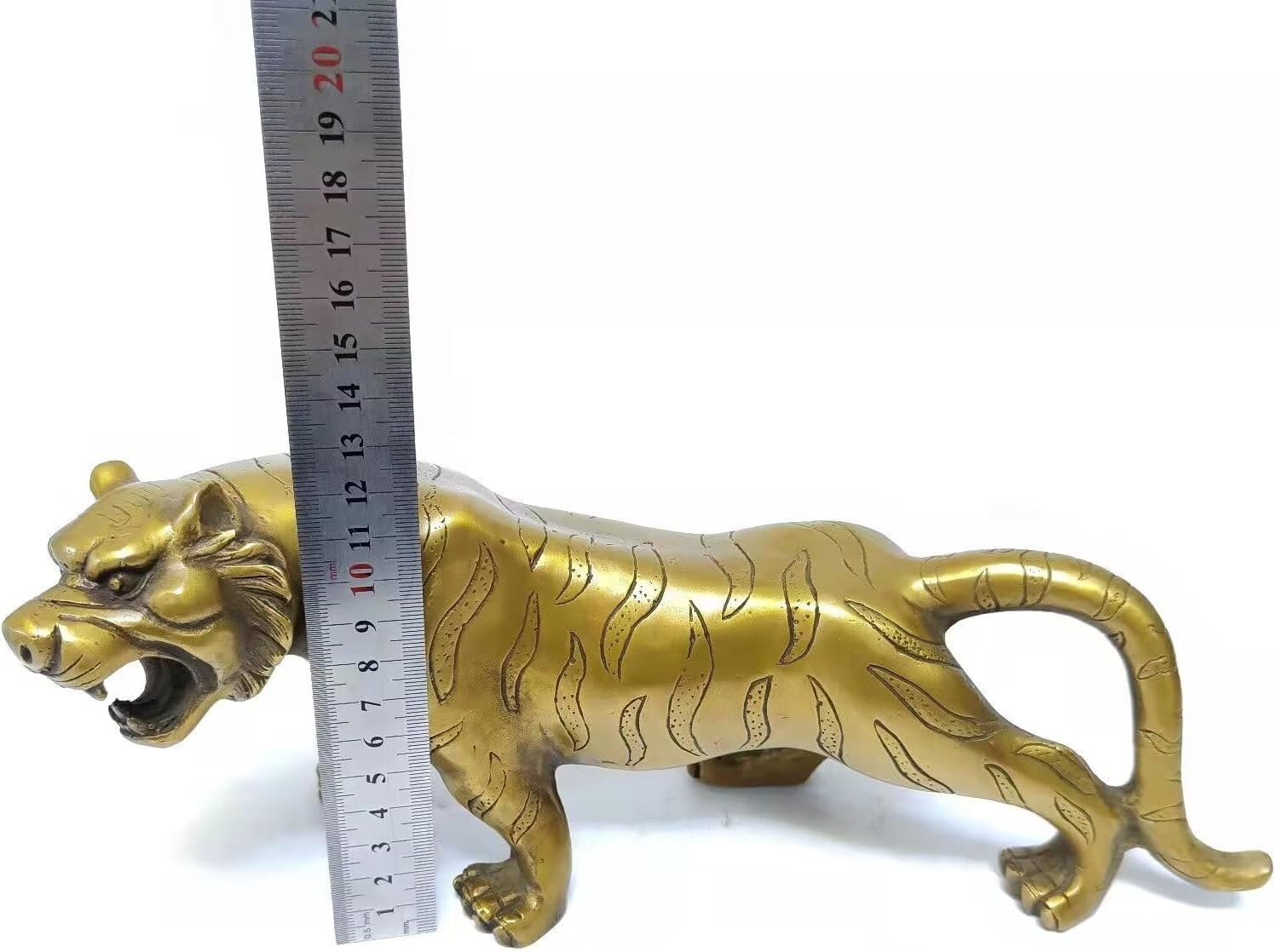 Julrybox Brass Tiger Zodiac Figurine Decor
