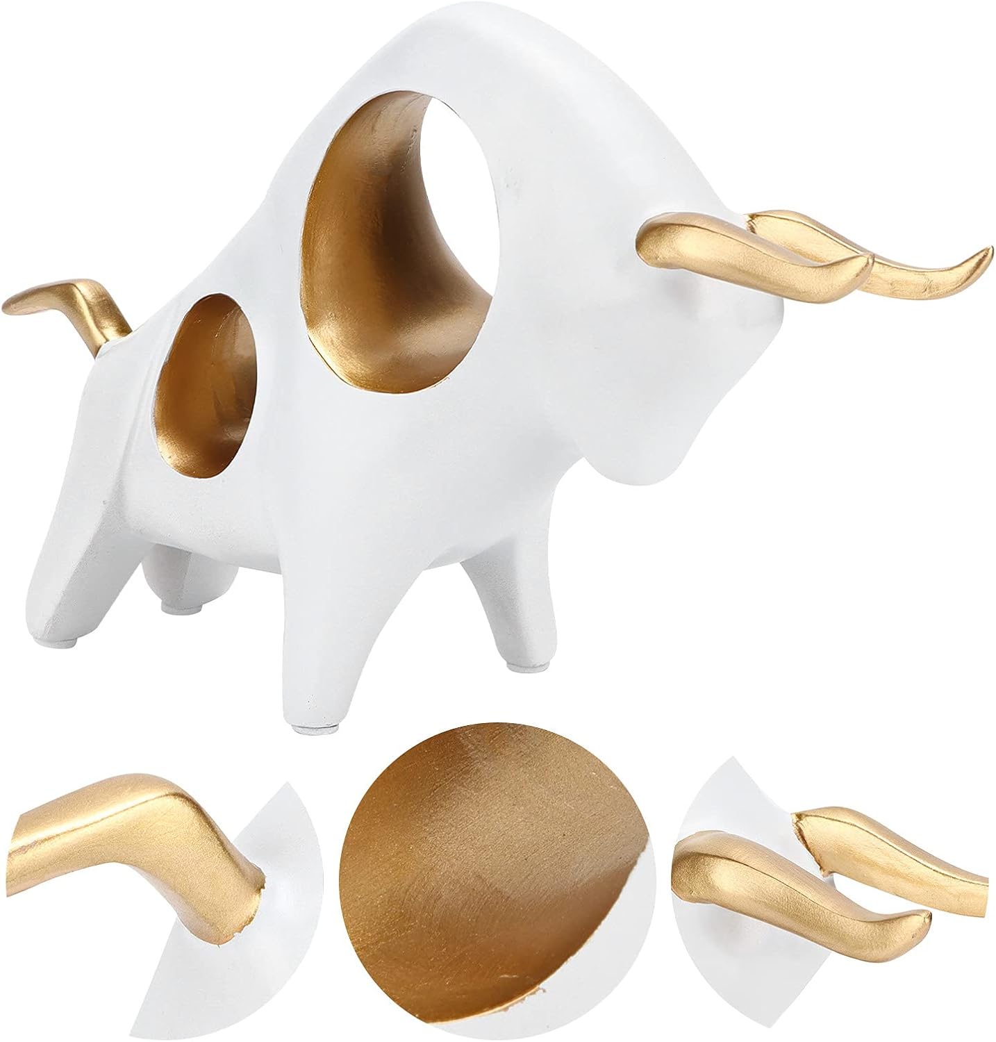 Buachois Lucky Fighting Bull Resin Sculpture