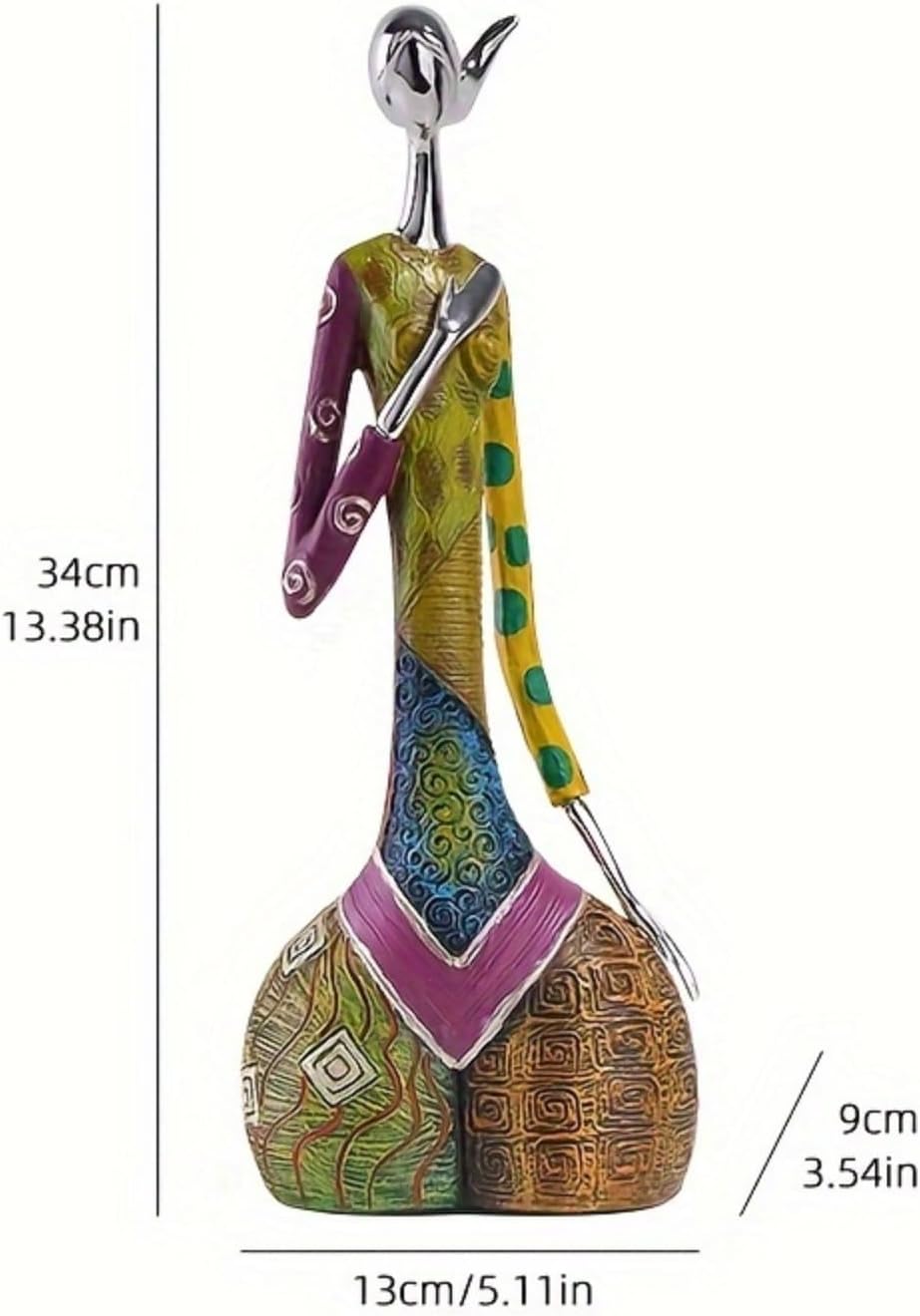Modern Yoga Art Ornaments Set of 3 Resin Figurines