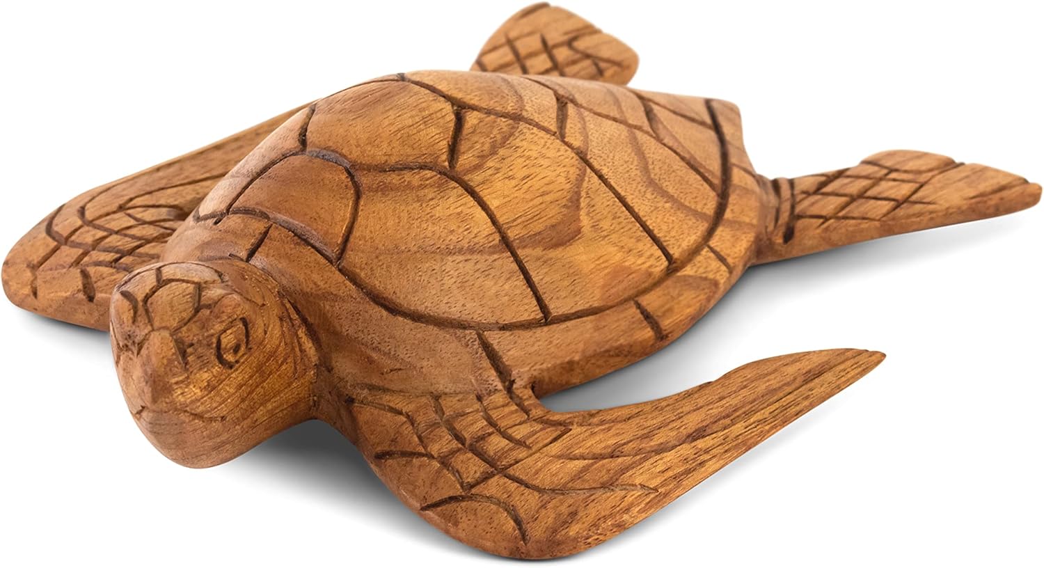 Hand Carved Wooden Tortoise Statue - 95 Long Home Decor
