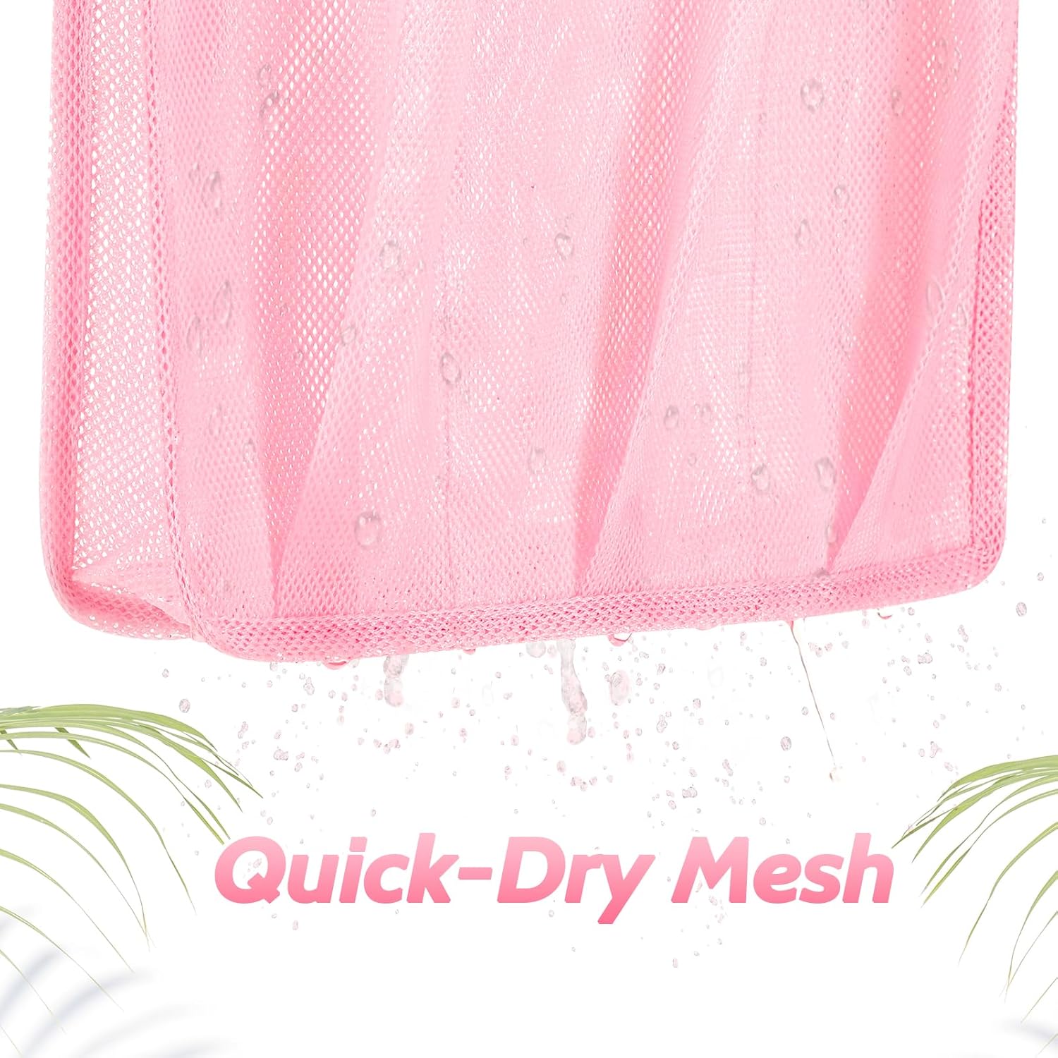 Famichan Mesh Shower Caddy Portable Pink