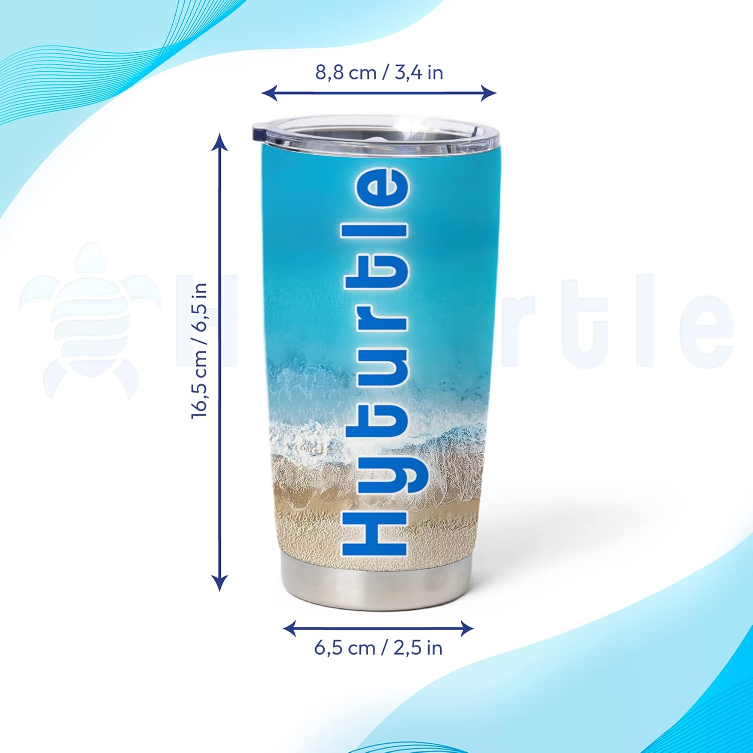 Hyturtle Personalized Baseball Tumbler 20oz