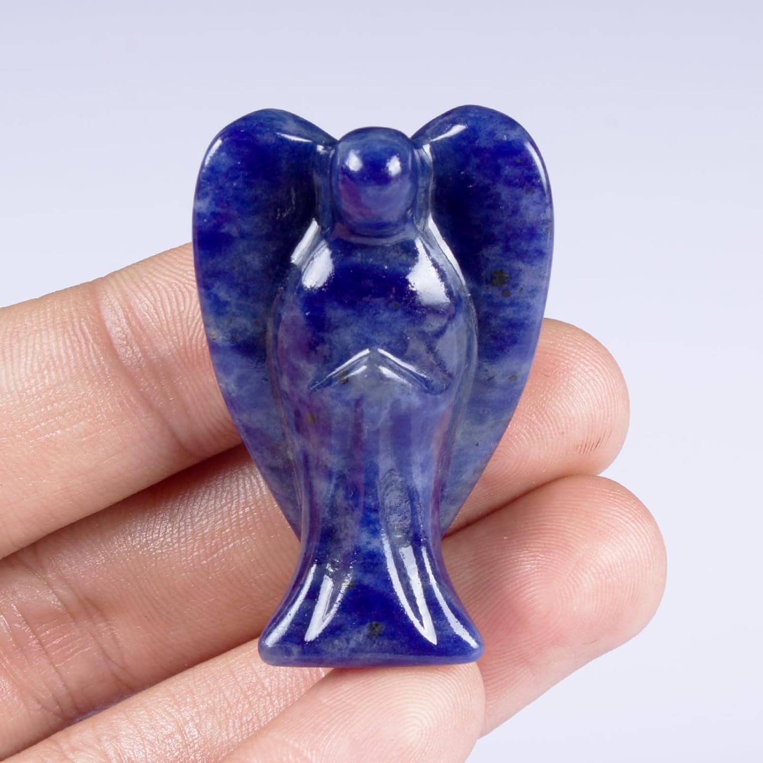 18 Inch Blue Sodalite Angel Crystal Statue