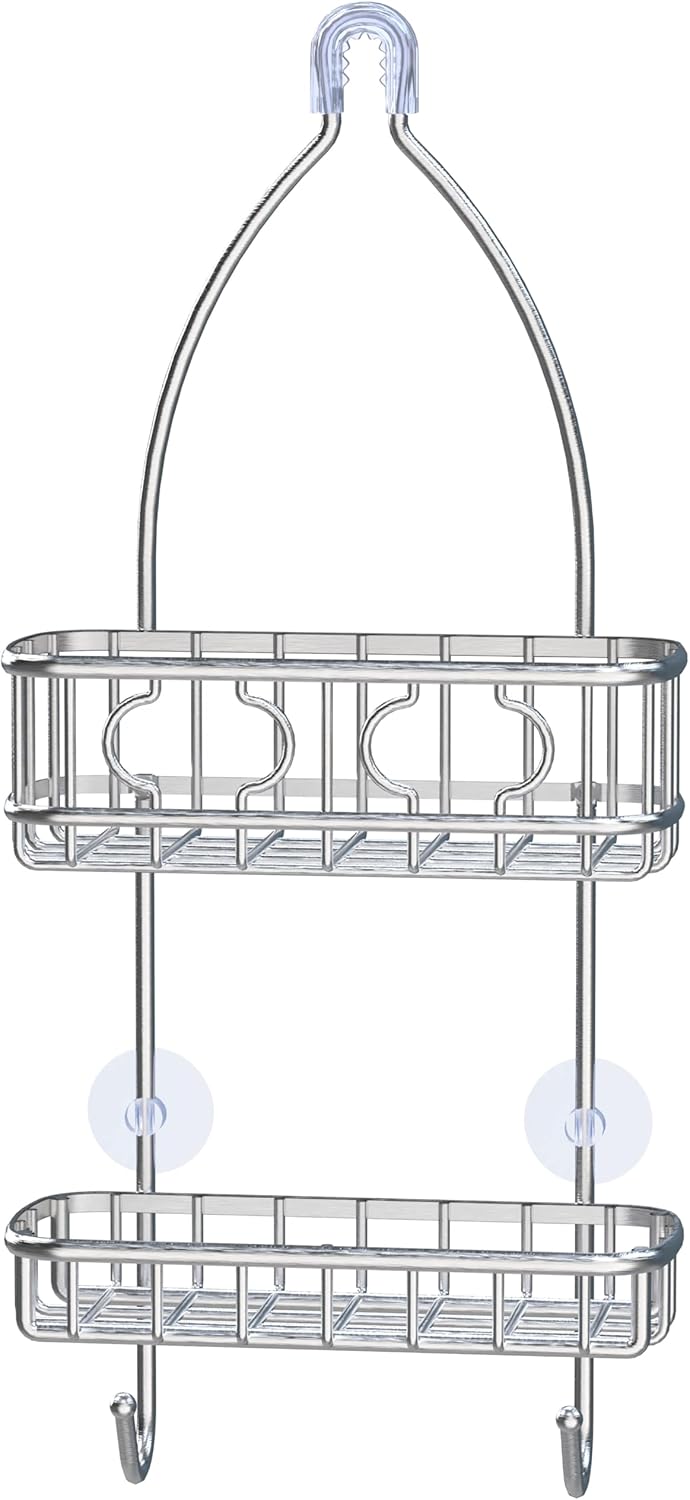 Simple Houseware Stainless Steel Shower Head Caddy Organizer