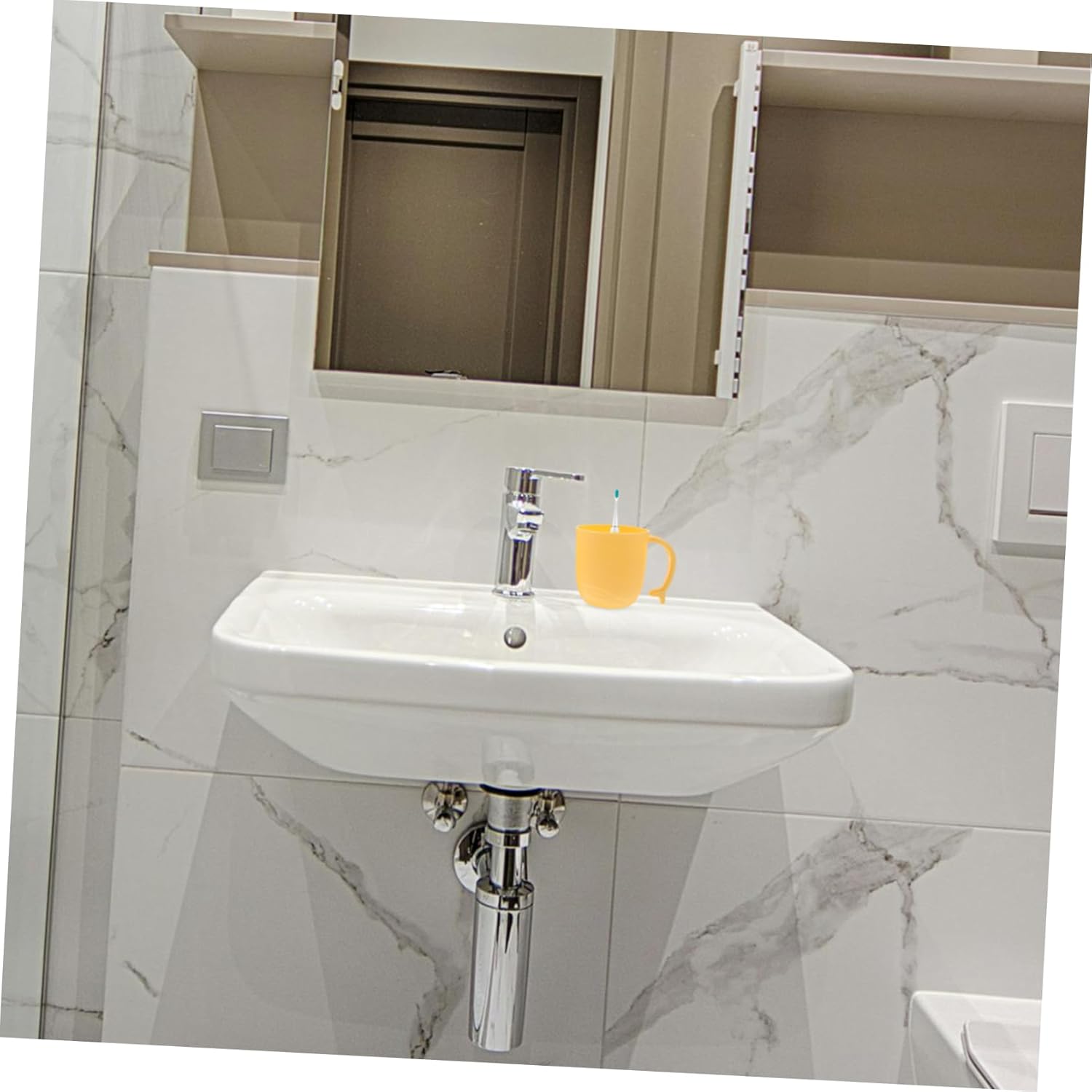 2pcs Dolphin Tail Toothbrush Mugs for Bathroom Storage