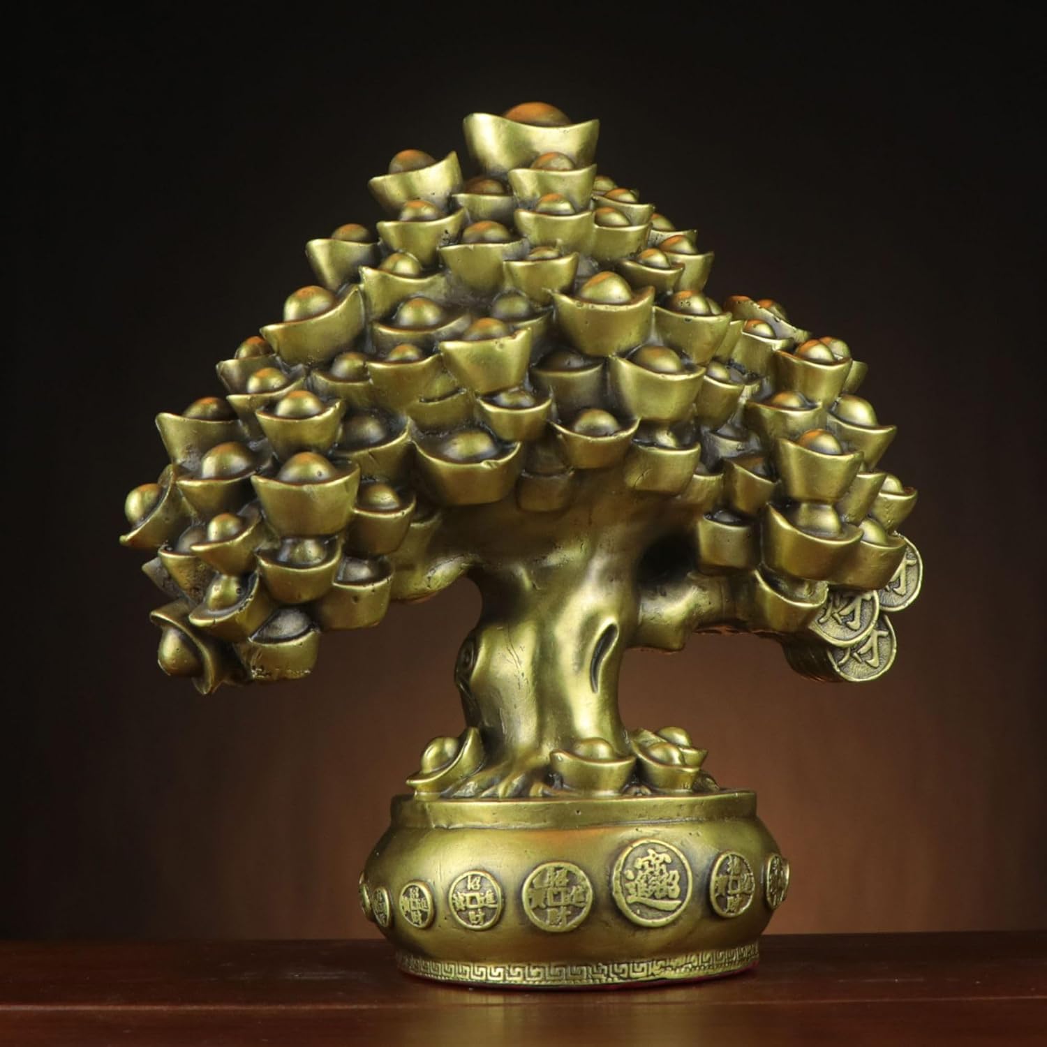 Usoway Copper Wealth Tree Collectible Figurine 1