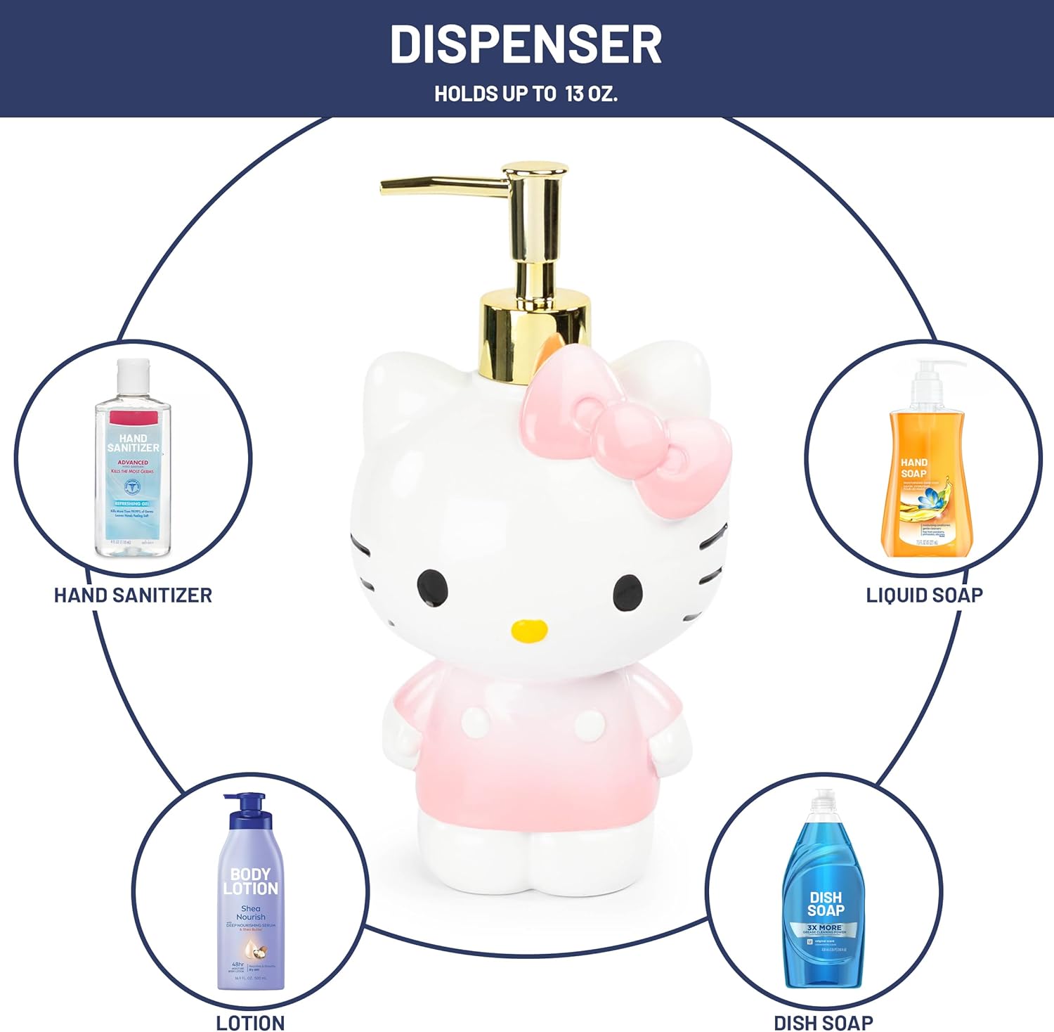 Jay Franco Hello Kitty Organizer Set - 4 Piece Pink Accessories